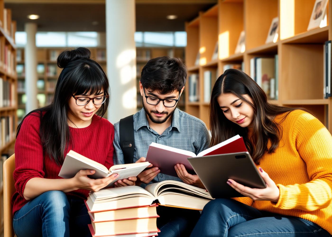 Students learning together